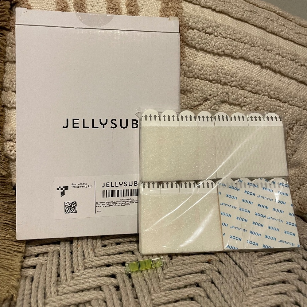 Jelly Sub 32 pairs (64 strips) Medium Picture Hanging Strips Heavy duty